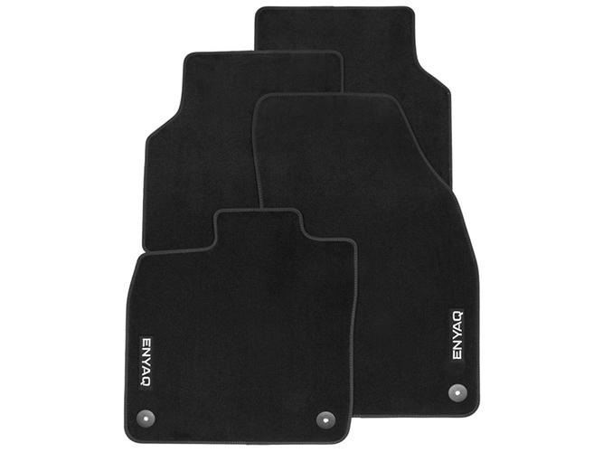 Dywaniki tekstylne PRESTIGE  z czarnym obszyciem