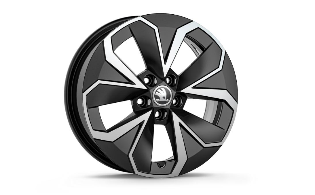 Felga aluminiowa 16" HOEDUS AERO czarna metallic, szczotkowana
