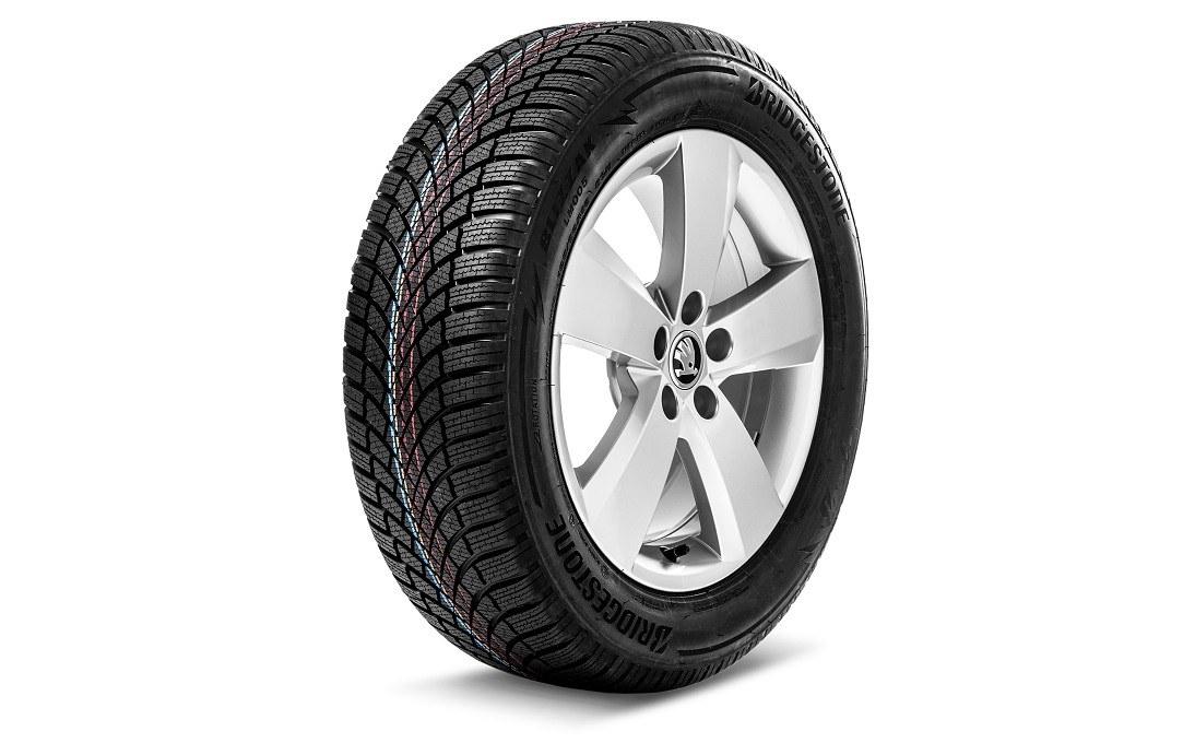 Koło kompletne zimowe aluminiowe Nanuq prawe 16" Bridgestone
