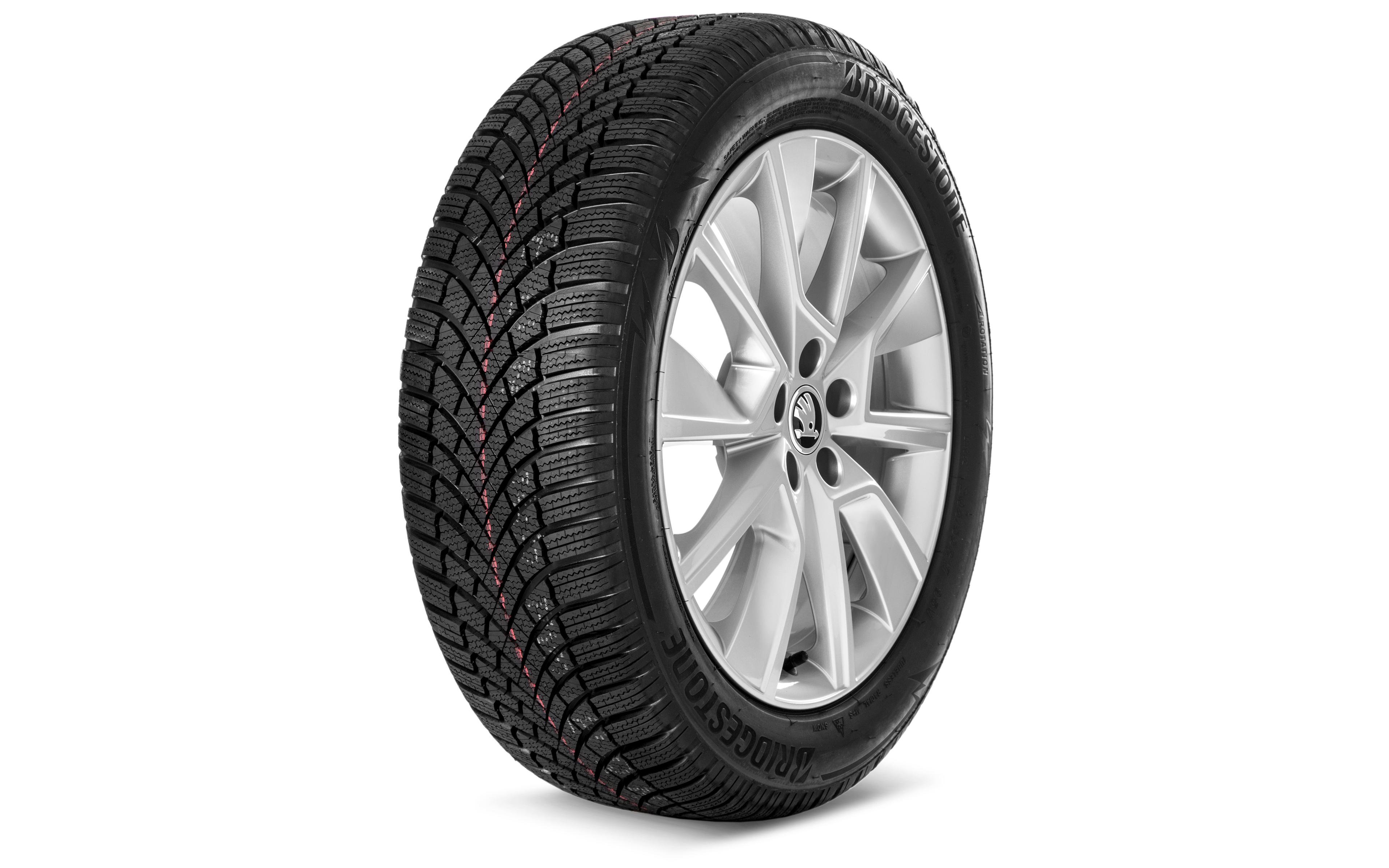 Koło kompletne zimowe aluminiowe Braga lewe 17" Bridgestone